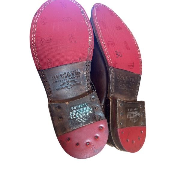 Bed Stu Women's Baylene Teak Driftwood Leather Ankle Moto Bootie, Size 7 - Picture 14 of 15